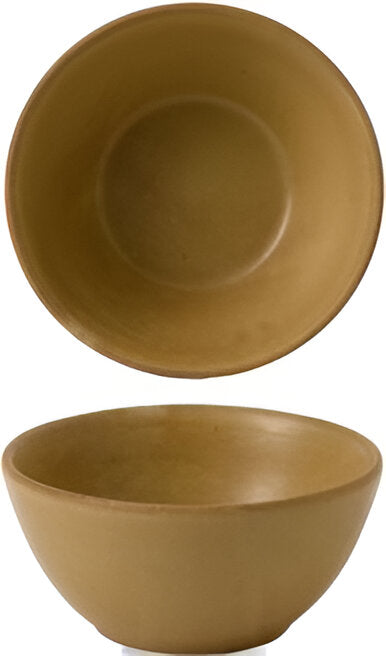 Churchill - 5.1" Super Vitrified Stonecast Petra Sand Nourish Contour Snack Bowl, Pack of 12 - RBSABS141