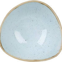 Churchill - 6" Super Vitrified Stonecast Duck Egg Blue Triangle Bowl, Pack of 12 - SDESTRB61
