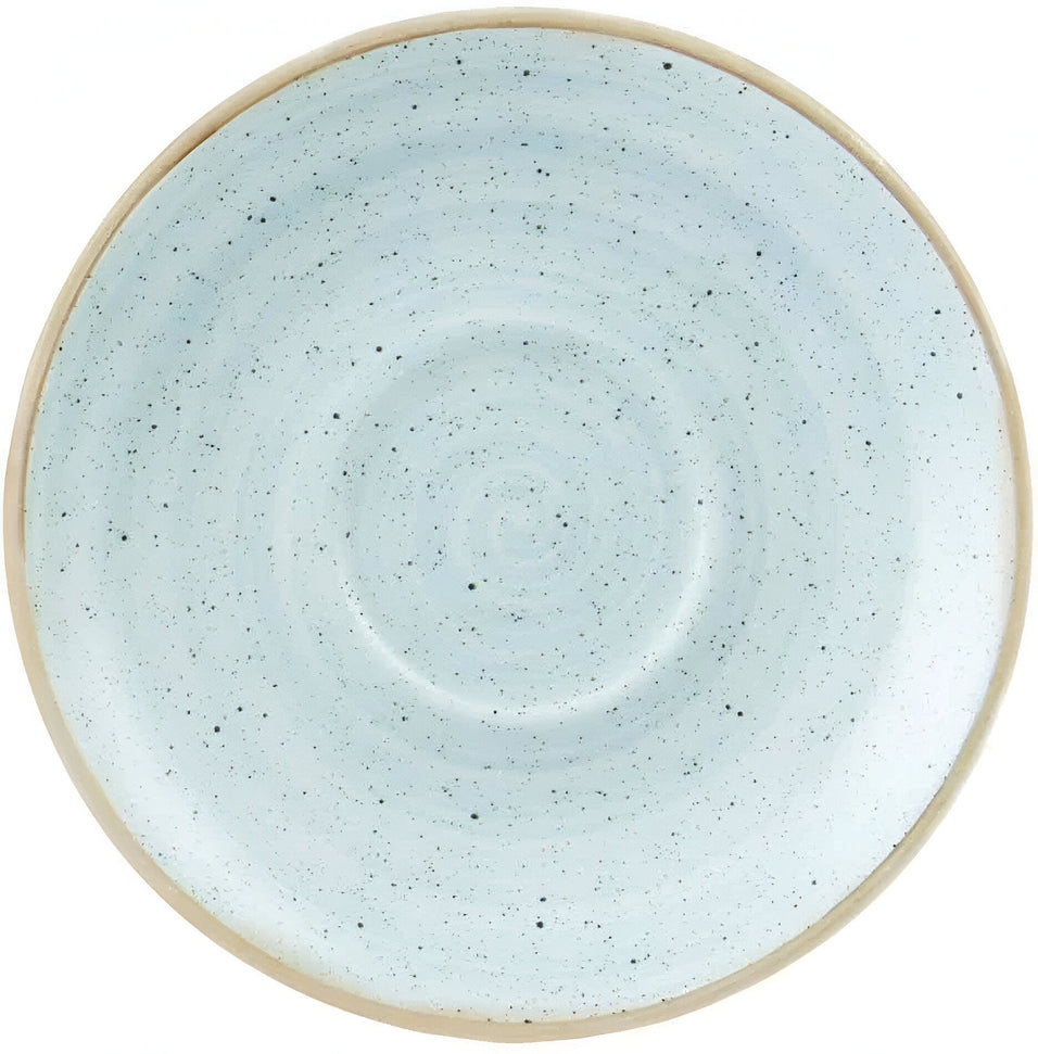 Churchill - 6.1" Super Vitrified Duck Egg Blue Stonecast Saucer, Pack of 12 - SDESCSS1