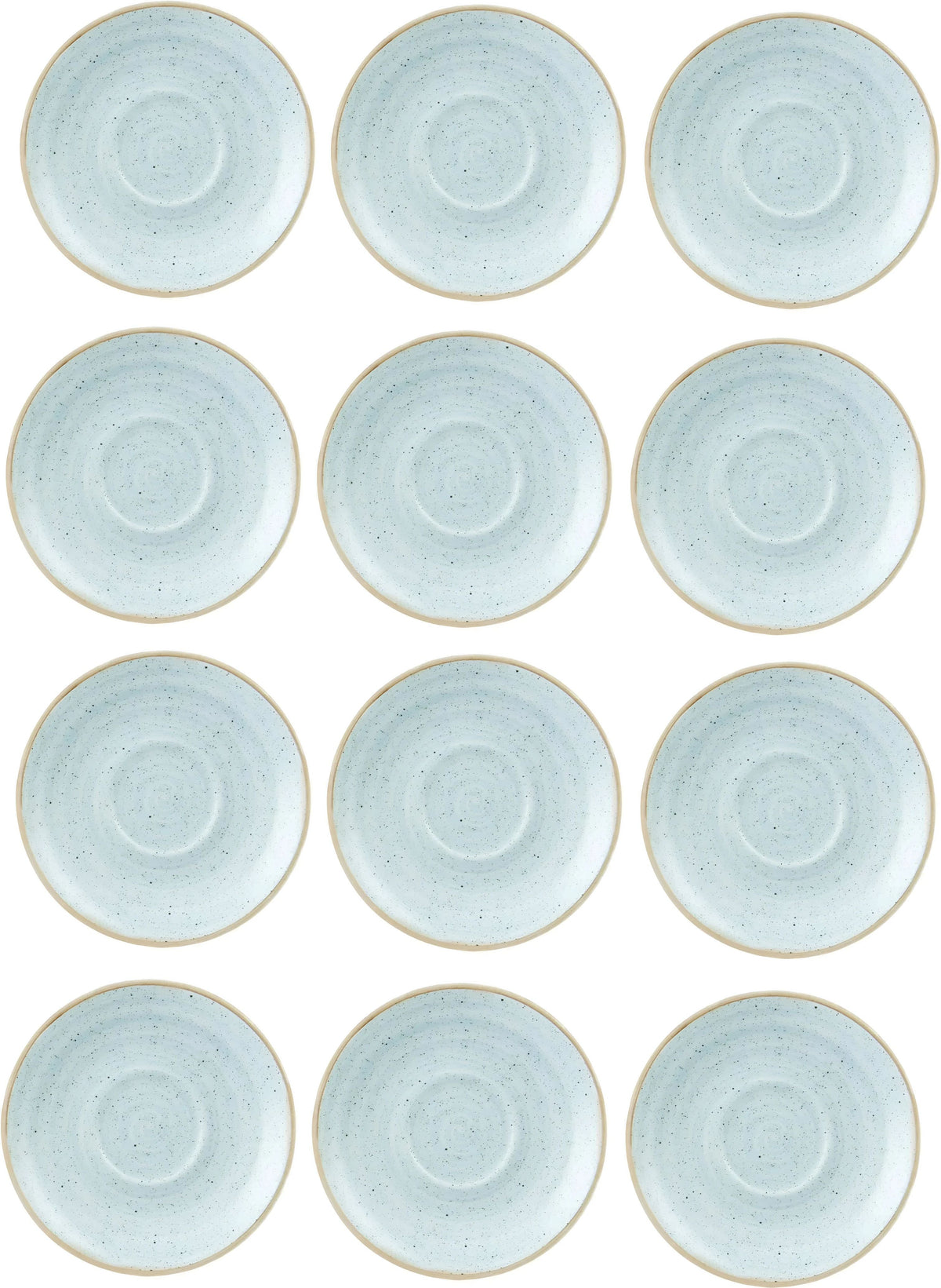 Churchill - 6.1" Super Vitrified Duck Egg Blue Stonecast Saucer, Pack of 12 - SDESCSS1