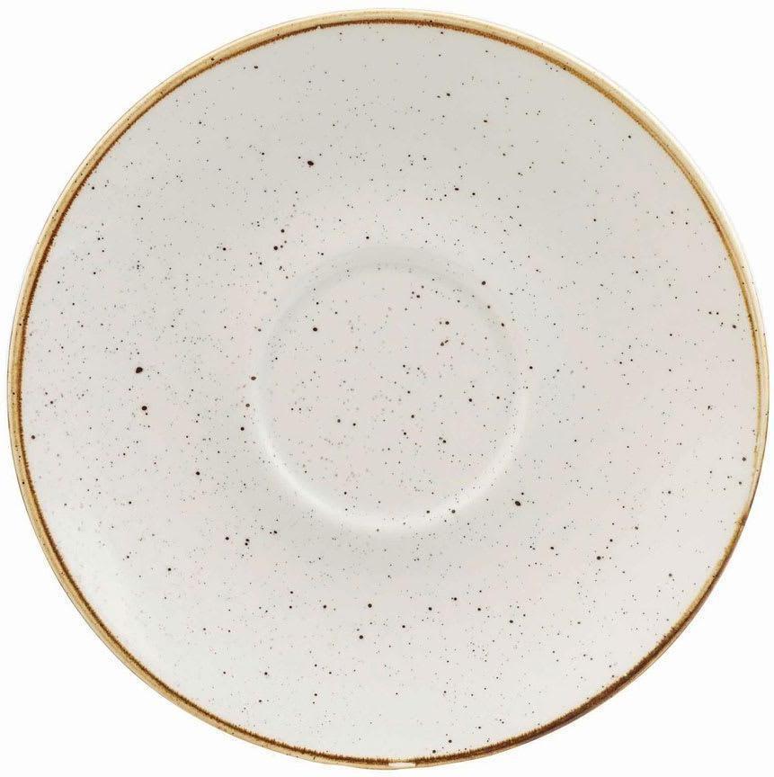 Churchill - 6.1" Super Vitrified Stonecast Barley White Saucer, Pack of 12 - SWHSCSS1