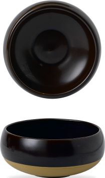 Churchill - 6.2" Super Vitrified Emerge Cinnamon Brown Deep Bowl, Pack of 6 - EMBREM401