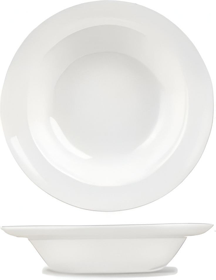 Churchill - 6.25" Super Vitrified White Rimmed Fruit Bowl, Pack of 24 - WHSR1
