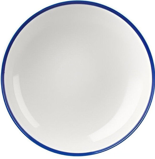 Churchill - 7.25" Super Vitrified Retro Blue Small Coupe Bowl, Pack of 12 - WHBBEVB71