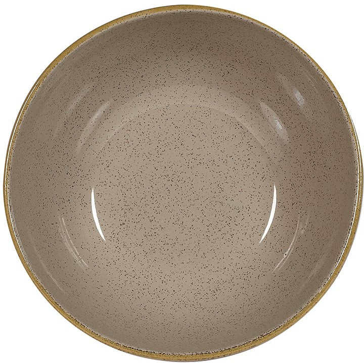 Churchill - 7.25" Super Vitrified Stonecast Peppercorn Grey Bowl, Pack of 6 - SPGSNDBL1