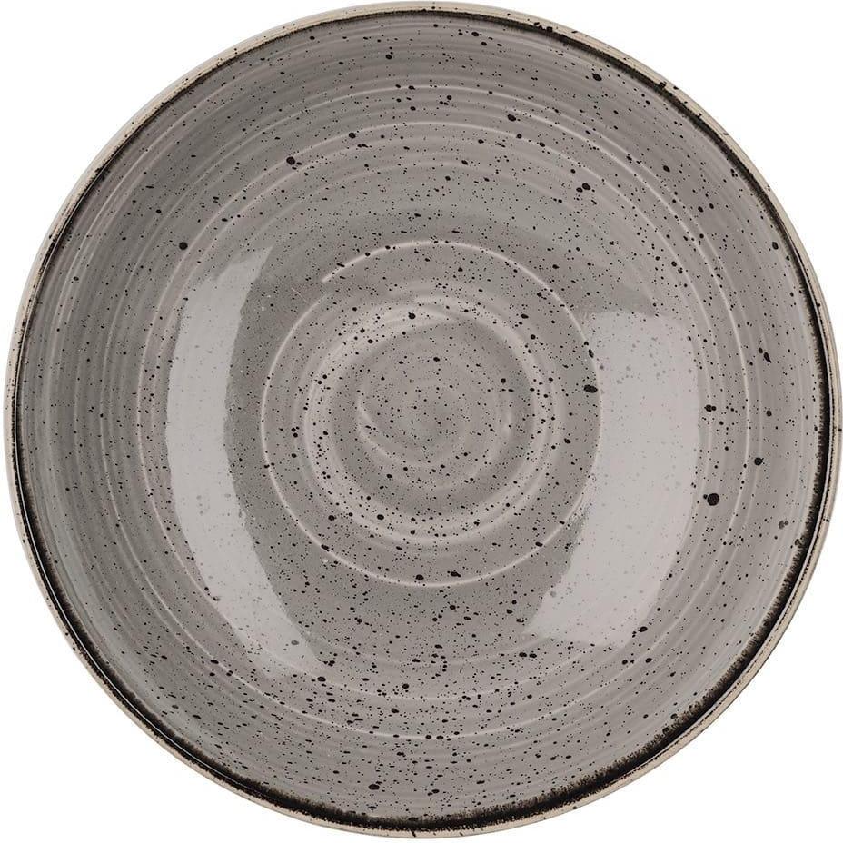 Churchill - 7.25" Super Vitrified Stonecast Peppercorn Grey Small Coupe Bowl, Pack of 12 - SPGSEVB71