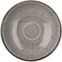 Churchill - 7.25" Super Vitrified Stonecast Peppercorn Grey Small Coupe Bowl, Pack of 12 - SPGSEVB71