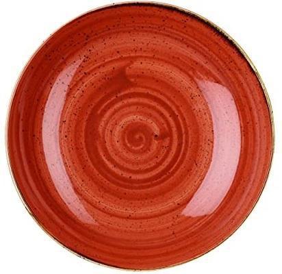 Churchill - 7.25" Super Vitrified Stonecast Spiced Orange Small Coupe Bowl, Pack of 12 - SSOSEVB71