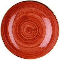 Churchill - 7.25" Super Vitrified Stonecast Spiced Orange Small Coupe Bowl, Pack of 12 - SSOSEVB71