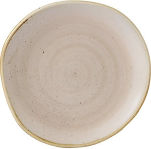 Churchill - 7.3" Super Vitrified Stonecast Nutmeg Cream Organic Round Plate, Set of 12 - SNMSOG71