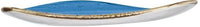Churchill - 7.5" Super Vitrified Stonecast Cornflower Blue Triangle Plate, Pack of 12 - SCFSTR71