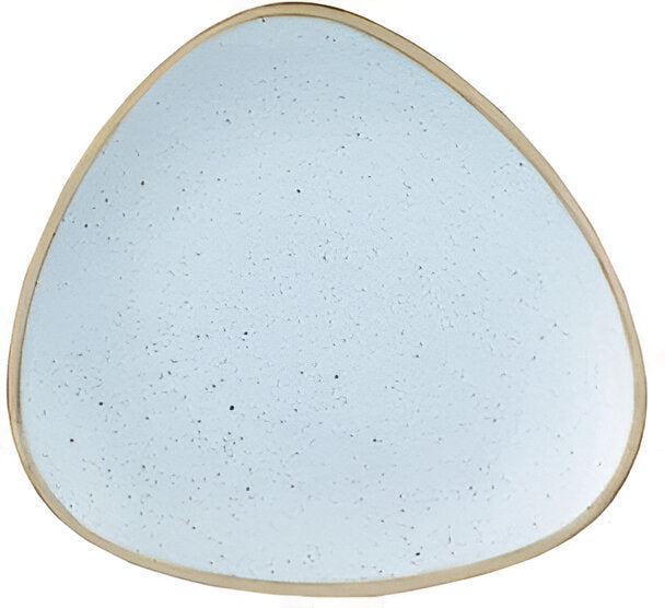 Churchill - 7.5" Super Vitrified Stonecast Duck Egg Blue Triangle Plate, Pack of 12 - SDESTR71