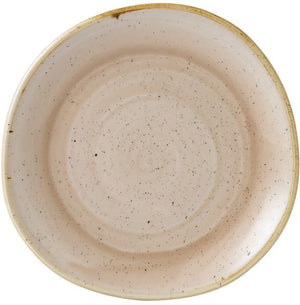 Churchill - 8.2" Super Vitrified Stonecast Nutmeg Cream Organic Round Plate, Set of 12 - SNMSOG81