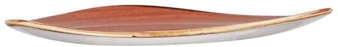 Churchill - 9" Super Vitrified Stonecast Orange Spice Triangle Plate, Pack of 12 - SSOSTR91