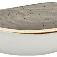 Churchill - 9.25" Super Vitrified Stonecast Peppercorn Grey Triangle Bowl, Pack of 12 - SPGSTRB91