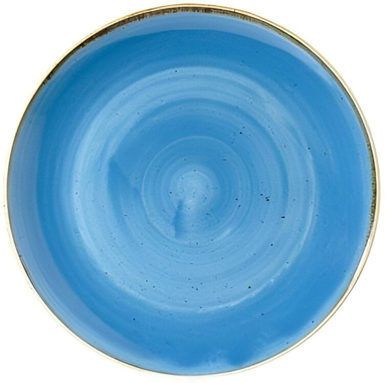 Churchill - 9.75" Super Vitrified Stonecast Cornflower Blue Large Coupe Pasta Bowl, Pack of 12 - SCFSEVB91