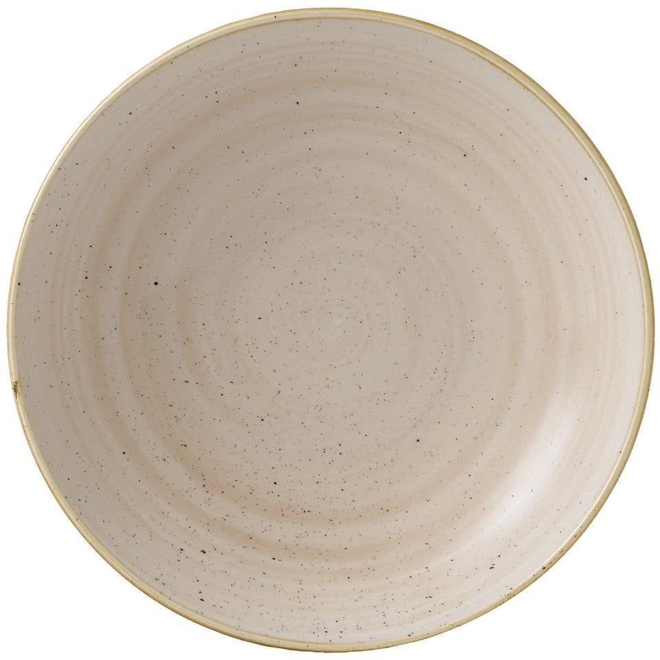 Churchill - 9.75" Super Vitrified Stonecast Nutmeg Cream Large Coupe Pasta Bowl, Pack of 12 - SNMSEVB91
