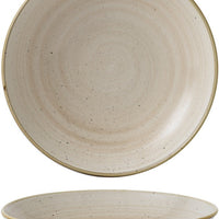 Churchill - 9.75" Super Vitrified Stonecast Nutmeg Cream Large Coupe Pasta Bowl, Pack of 12 - SNMSEVB91