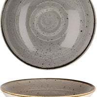 Churchill - 9.75" Super Vitrified Stonecast Peppercorn Grey Large Coupe Pasta, Bowl Pack of 12 - SPGSEVB91
