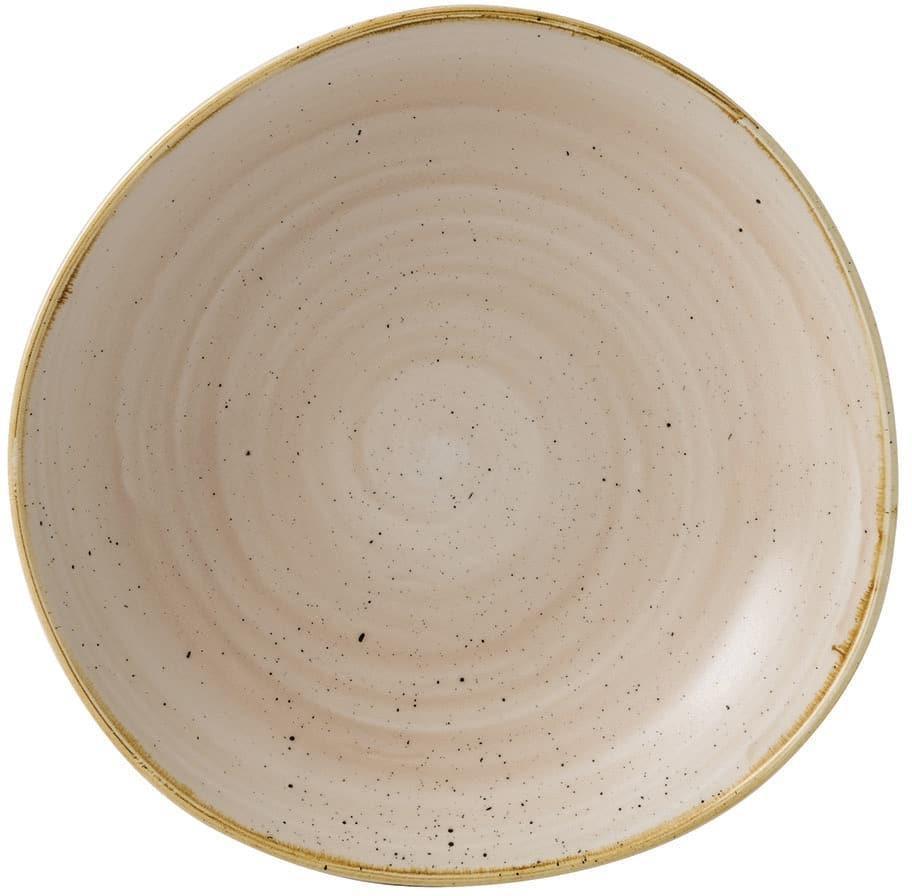 Churchill - 9.9" Super Vitrified Nutmeg Cream Stonecast Bowl, Pack of 12 - SNMSOGB11