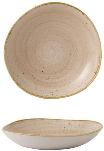 Churchill - 9.9" Super Vitrified Nutmeg Cream Stonecast Bowl, Pack of 12 - SNMSOGB11