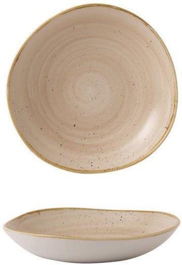 Churchill - 9.9" Super Vitrified Nutmeg Cream Stonecast Bowl, Set of 12 - SNMSOGB11