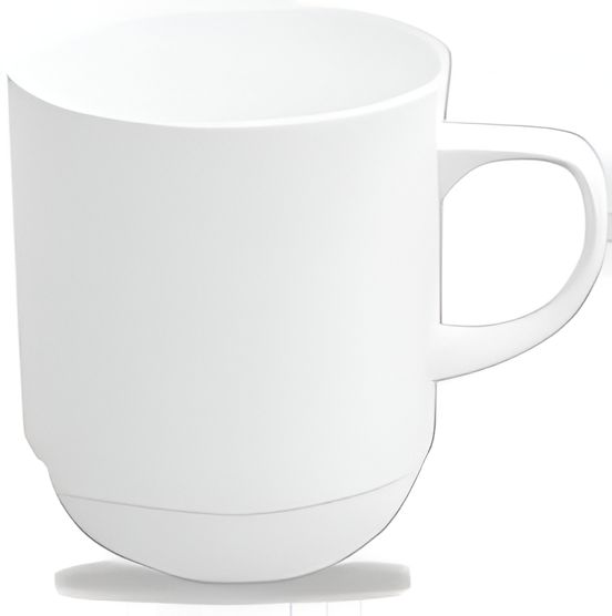 Churchill - Alchemy 10 Oz White Stacking Mug, Pack of 24 - APRAM101