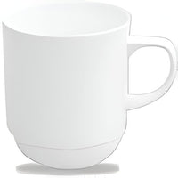 Churchill - Alchemy 10 Oz White Stacking Mug, Pack of 24 - APRAM101