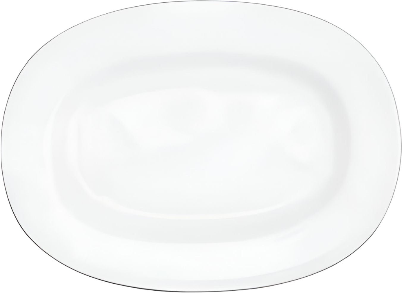 Churchill - Alchemy 13" White Rimmed Oval Dish, Set of 6 - APRAO131