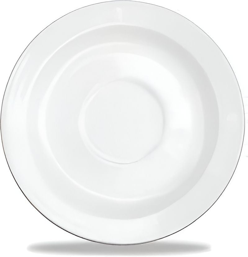 Churchill - Alchemy 5" White Coffee Saucer, Pack of 24 - APRAS51