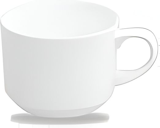 Churchill - Alchemy 7 Oz White Stacking Tea Cup, Pack of 24 - APRASC71