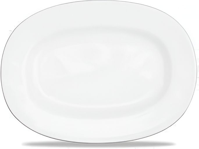 Churchill - Alchemy 8" White Rimmed Oval Dish, Pack of 12 - APRAO81