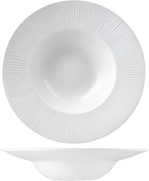 Churchill - Bamboo 9.4" Super Vitrified Wide Rim Bowl, Pack of 12 - WHBALWBM1