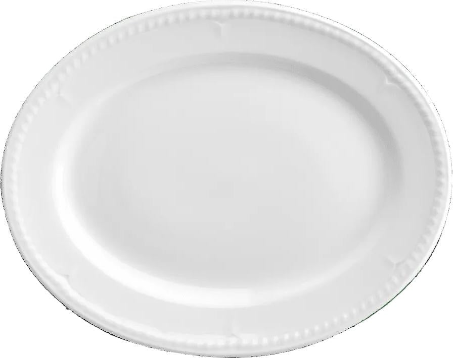 Churchill - Buckingham 12" Rimmed Oval Plate, Pack of 12 - WBD121