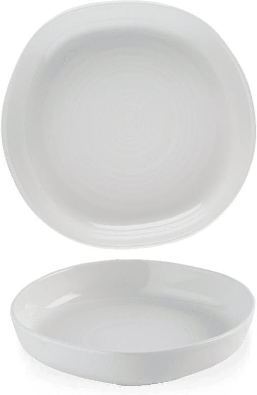 Churchill - Chefs' Plates 7.8" White Organic Walled Bowl, Pack of 6 - WHWOB11