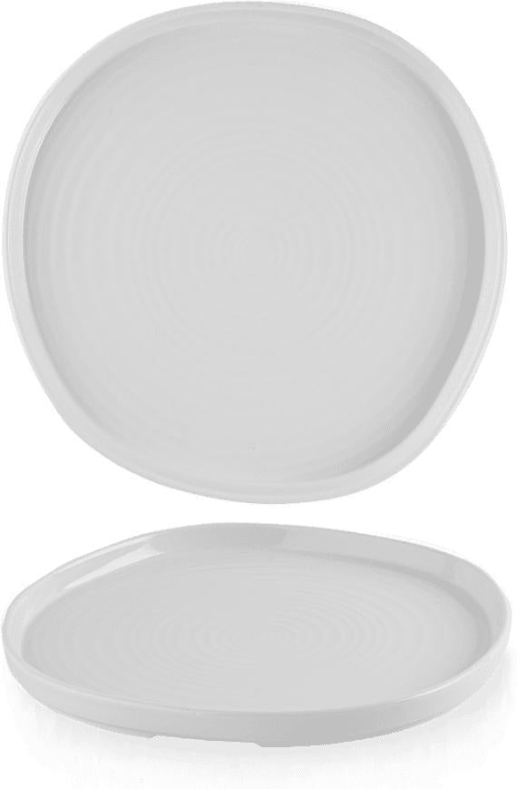 Churchill - Chefs' Plates 8.25" White Organic Walled Plate, Pack of 6 - WHOW211