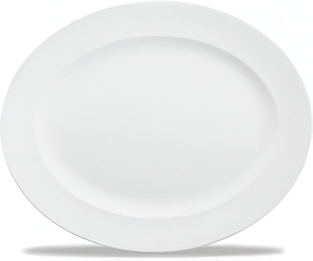 Churchill - Classic 14.4" Super Vitrified Oval Rimmed Plate, Pack of 6 - WHRD141
