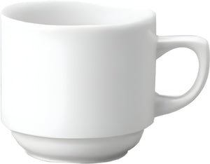 Churchill - Holloware 3 Oz Super Vitrified White Mocha Coffee Cup, Set of 24 - WHCCM1