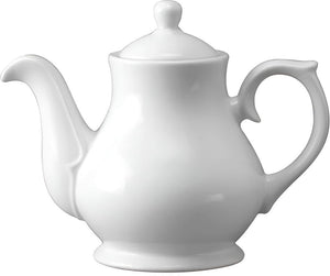 Churchill - Holloware 5.7" Super Vitrified White Sandringham Tea/Coffee Pot, Set of 4 - WHPS151