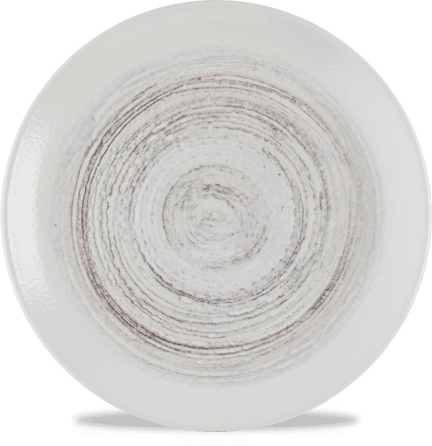 Churchill - Inked Elements 11.25" Dune Evolve Coupe Plate, Pack of 12 - HEDUEV111