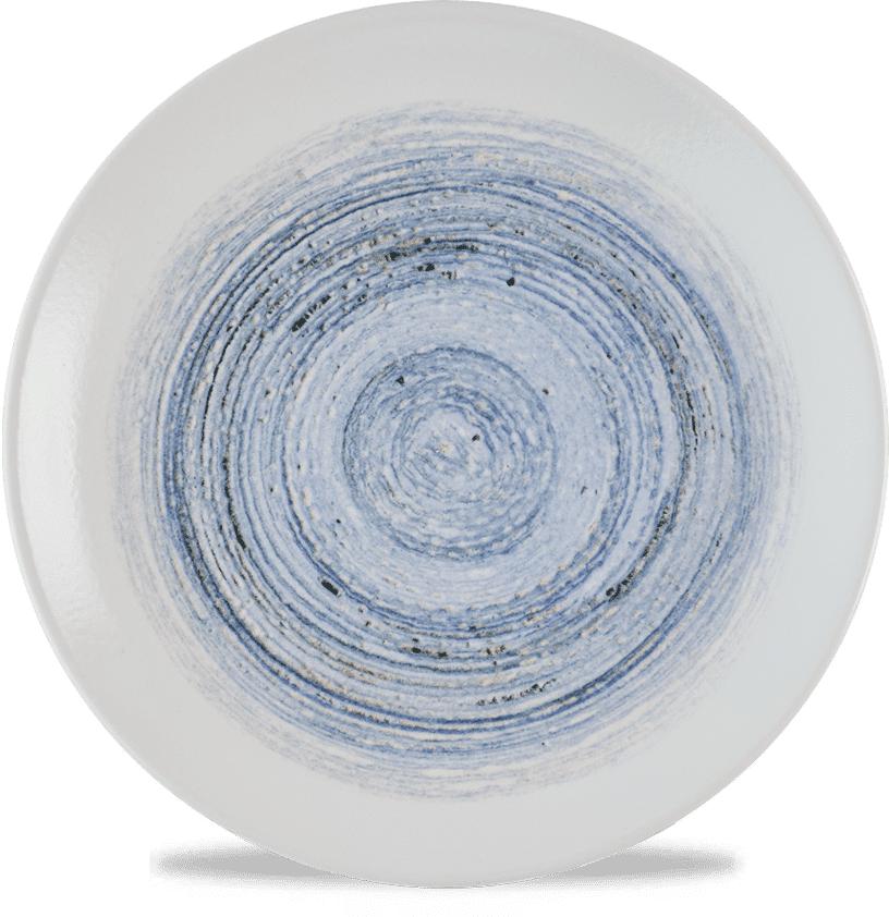 Churchill - Inked Elements 8.67" Coast Evolve Coupe Plate, Pack of 12 - HECOEVP81