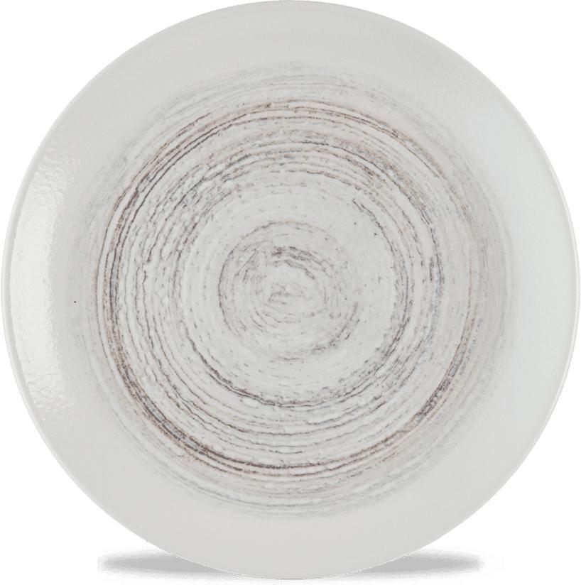 Churchill - Inked Elements 8.67" Dune Evolve Coupe Plate, Pack of 12 - HEDUEVP81