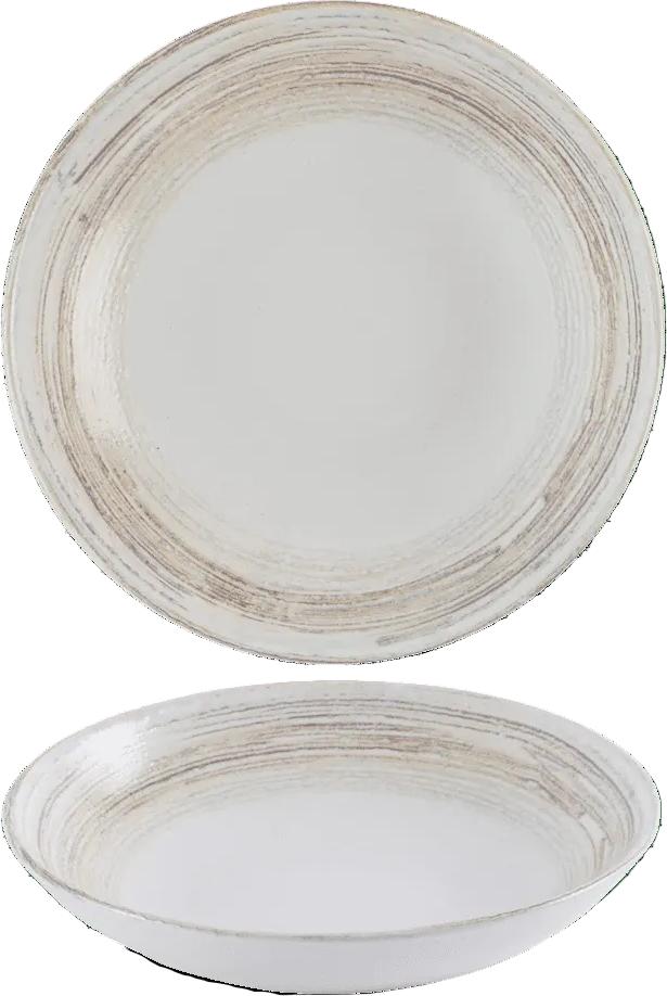 Churchill - Inked Elements 9.75" Dune Evolve Coupe Bowl, Pack of 12 - HEDUEVB91