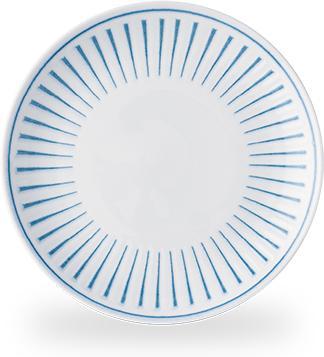 Churchill - Inked Era 10.25" Blue Evolve Coupe Plate, Pack of 12 - ERABEV101