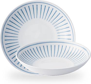 Churchill - Inked Era 9.75" Blue Evolve Coupe Bowl, Pack of 12 - ERABEVB91