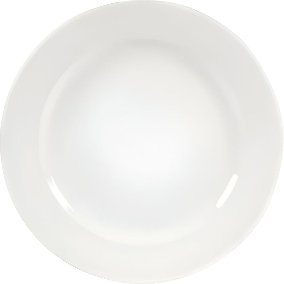 Churchill - Isla 10.2" Super Vitrified Footed Plate, Pack of 12 - WHISIF101
