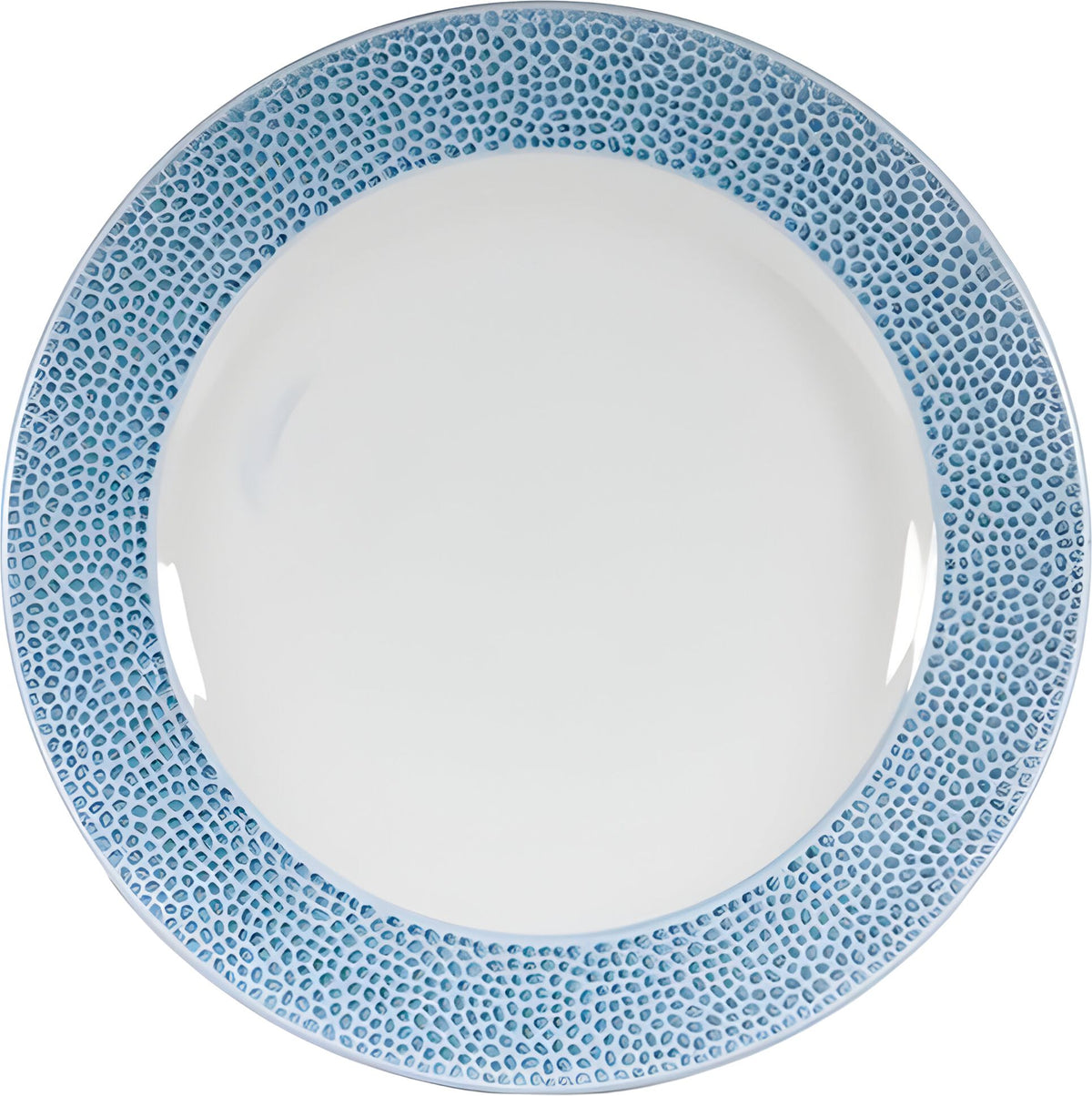 Churchill - Isla 8.2" Super Vitrified Ocean Blue Footed Plate, Pack of 12 - OCISIP81