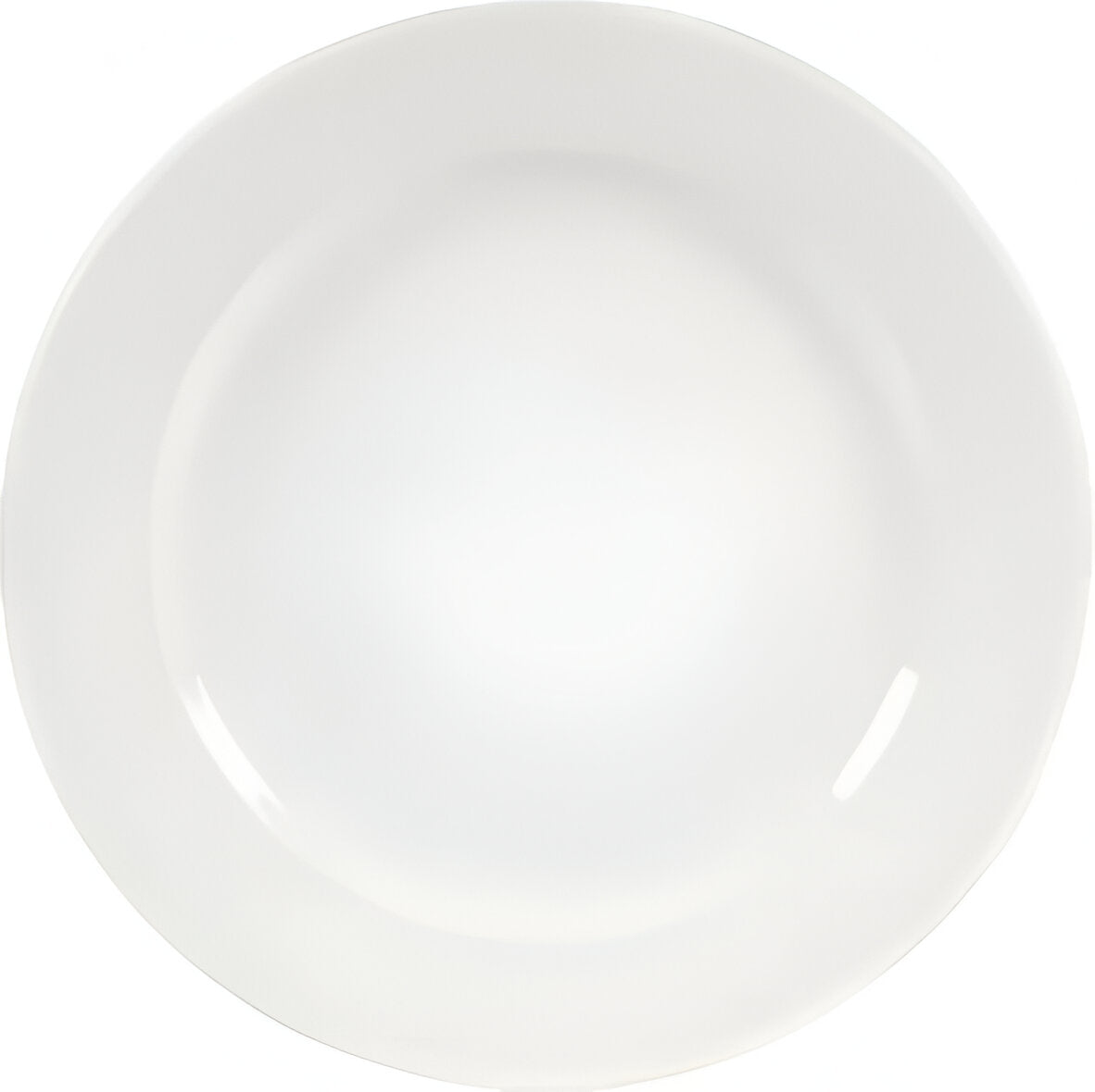 Churchill - Isla 8.2" Super Vitrified White Footed Plate, Pack of 12 - WHISIP81