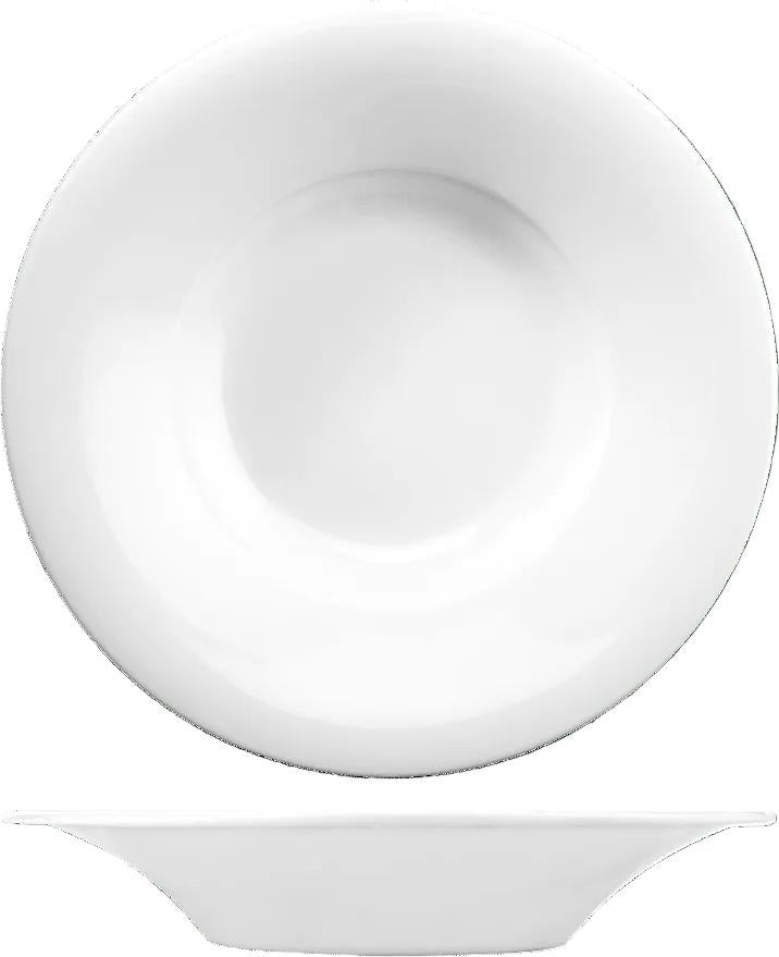 Churchill - Menu Porcelain 10 Oz 12" Broad Rim Pasta Bowl, Pack of 6 - ZCAPOBP1