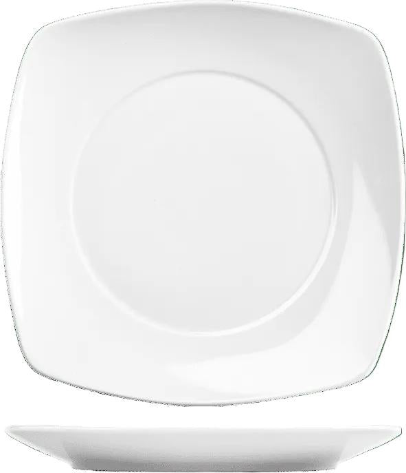 Churchill - Menu Porcelain 6.8" White Square Plate, Pack of 6 - ZCAPSQPS1